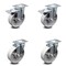 Service Caster 5 Inch Semi Steel Wheel Swivel Top Plate Caster Total Lock Brakes SCC, 2PK SCC-TTL20S515-SSR-2-S-2 - alternate 1